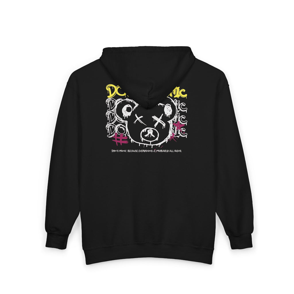 Don’t Panic Urban Street Style Zip-Up Hoodie | Graphic Streetwear Jacket
