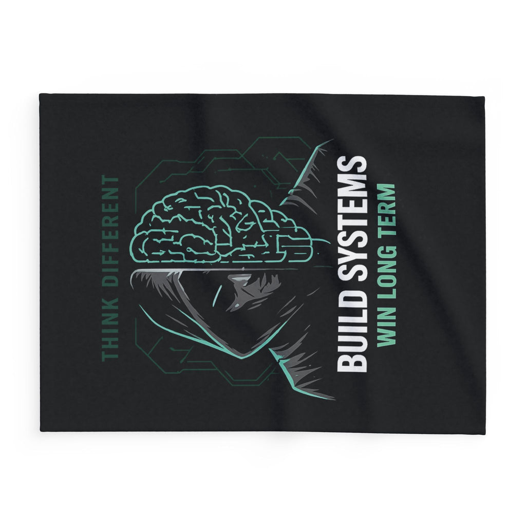 Build Systems. Win Long Term. Motivational Arctic Fleece Blanket