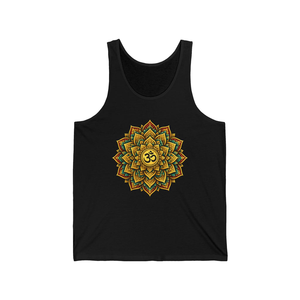 Om Mandala Tank Top Spiritual Yoga Shirt Boho Meditation Tank Sacred Geometry Festival Clothing Zen Aesthetic Womens Graphic Tank