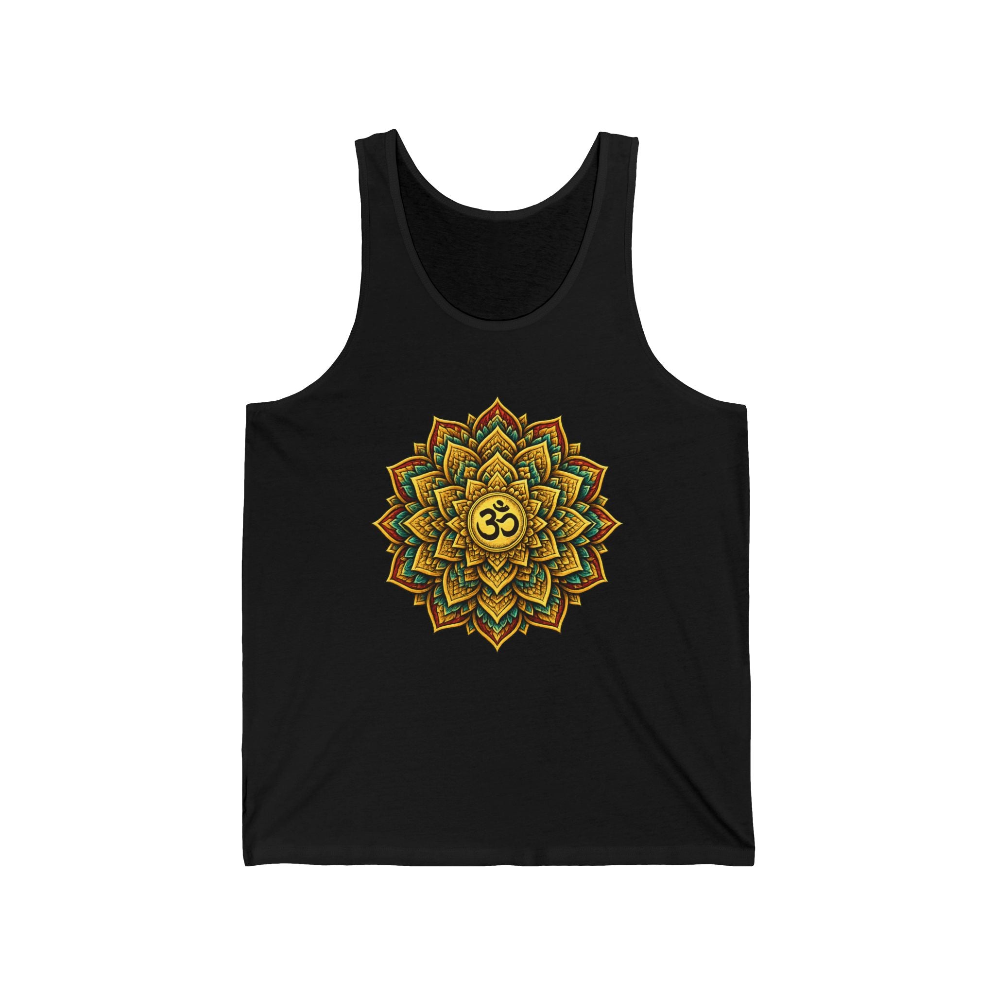 Om Mandala Tank Top Spiritual Yoga Shirt Boho Meditation Tank Sacred Geometry Festival Clothing Zen Aesthetic Womens Graphic Tank