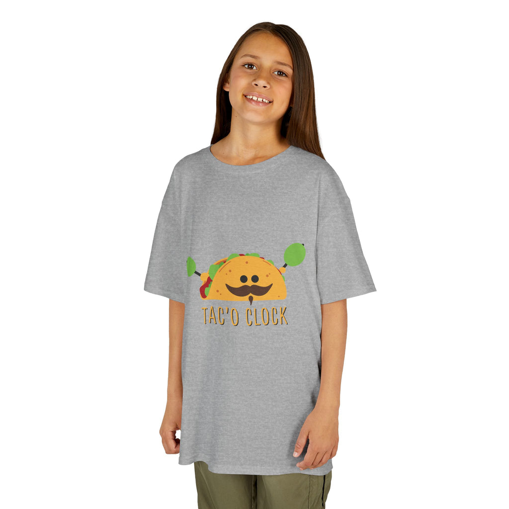 Kids Taco Shirt Taco Clock Funny Taco Shirt Cute Kids Graphic Tee Funny Food Shirt Kids Gift Taco Lover Shirt