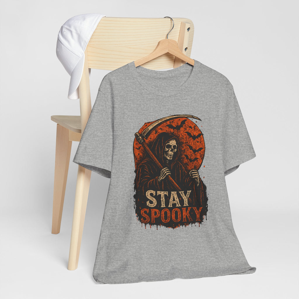 Stay Spooky Grim Reaper Tee — Halloween Graphic T-Shirt