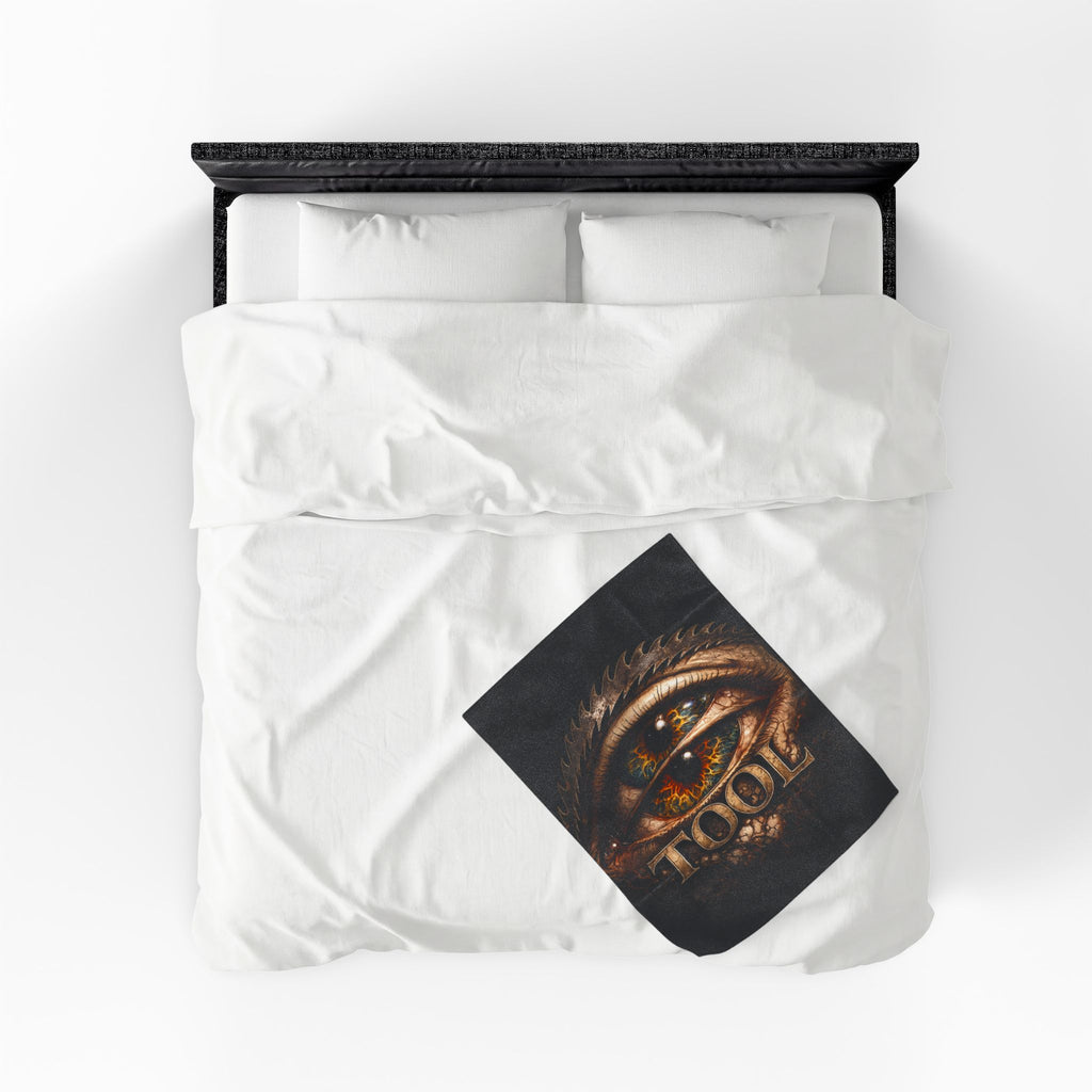 TOOL Inspired Plush Blanket Dark Aesthetic Throw Blanket Gothic Music Fan Blanket Alternative Bedroom Decor Couch Blanket Gift