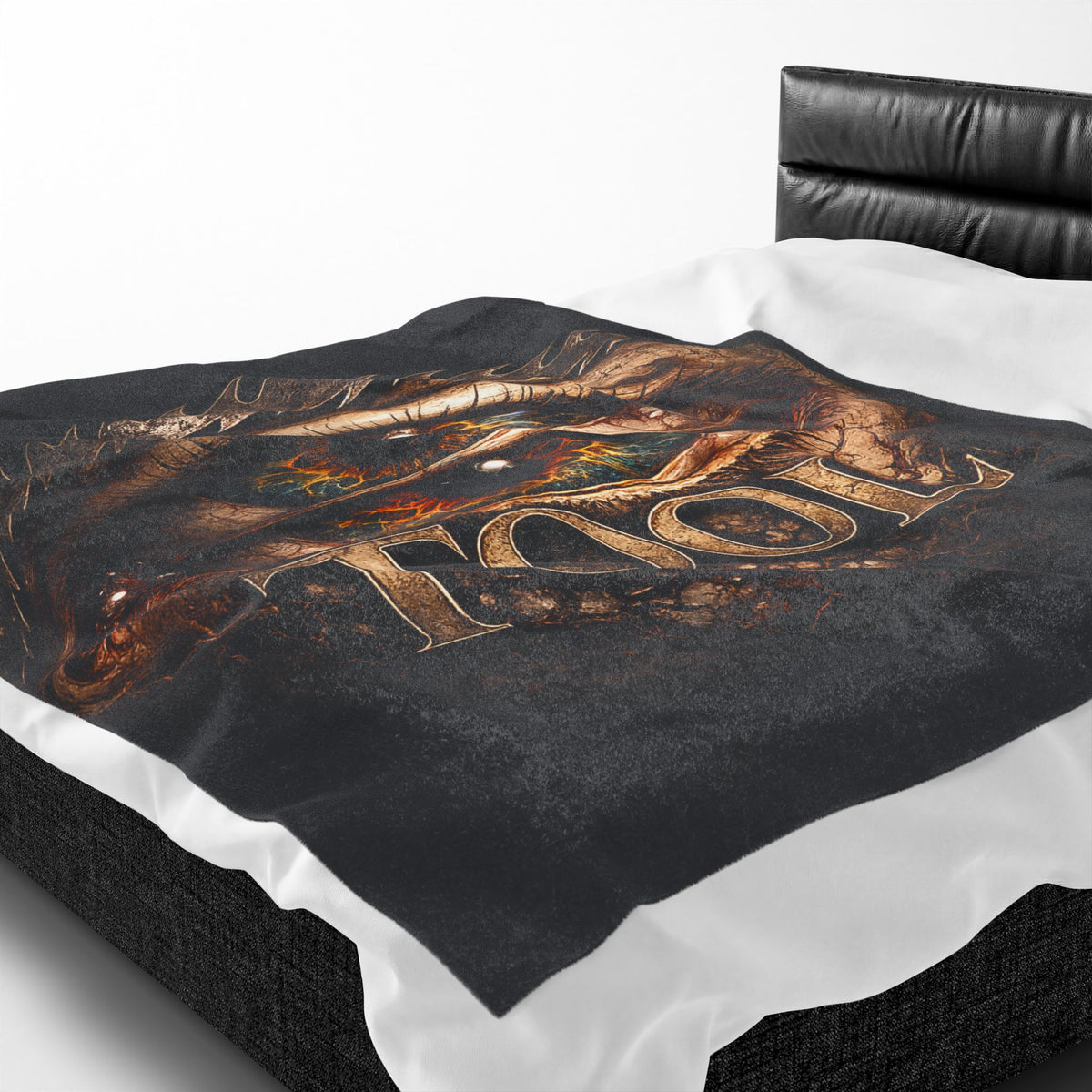 TOOL Inspired Plush Blanket Dark Aesthetic Throw Blanket Gothic Music Fan Blanket Alternative Bedroom Decor Couch Blanket Gift