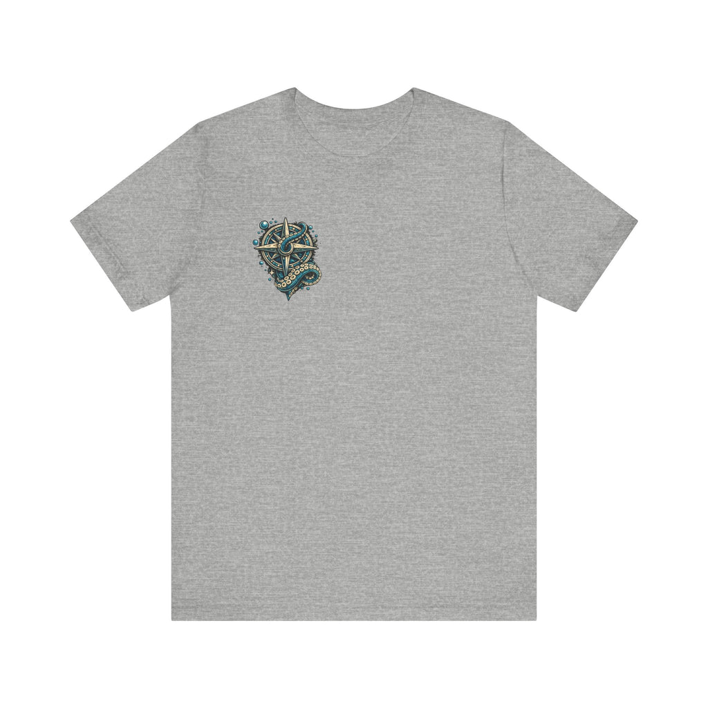 Stay True Anchor Tee — Nautical Ship Wheel & Octopus Graphic T-Shirt