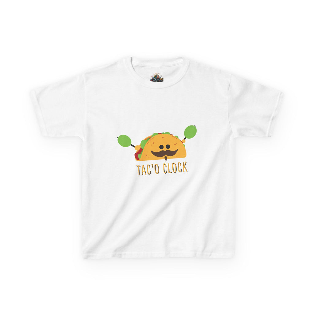 Kids Taco Shirt Taco Clock Funny Taco Shirt Cute Kids Graphic Tee Funny Food Shirt Kids Gift Taco Lover Shirt