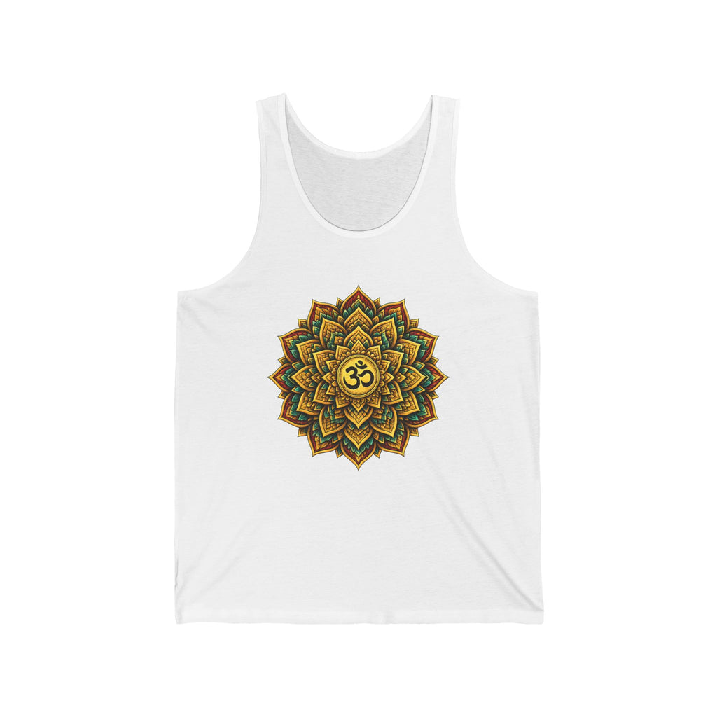 Om Mandala Tank Top Spiritual Yoga Shirt Boho Meditation Tank Sacred Geometry Festival Clothing Zen Aesthetic Womens Graphic Tank