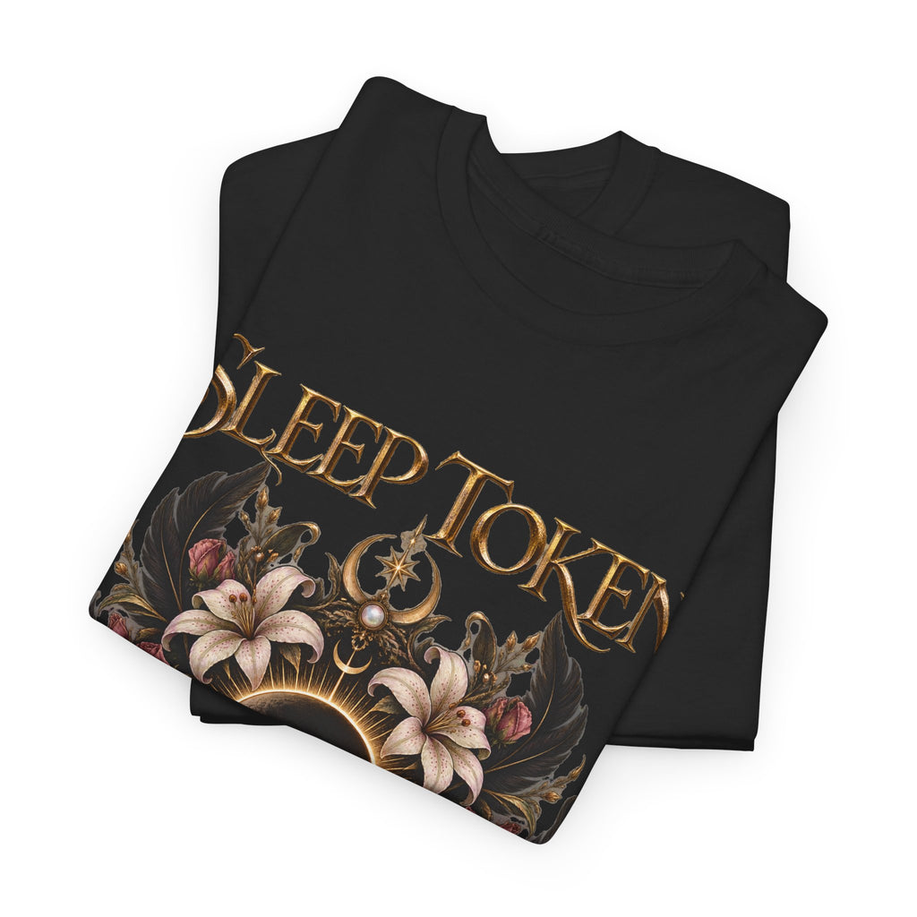 Sleep Token floral eclipse T-Shirt | band logo tee, gothic floral design
