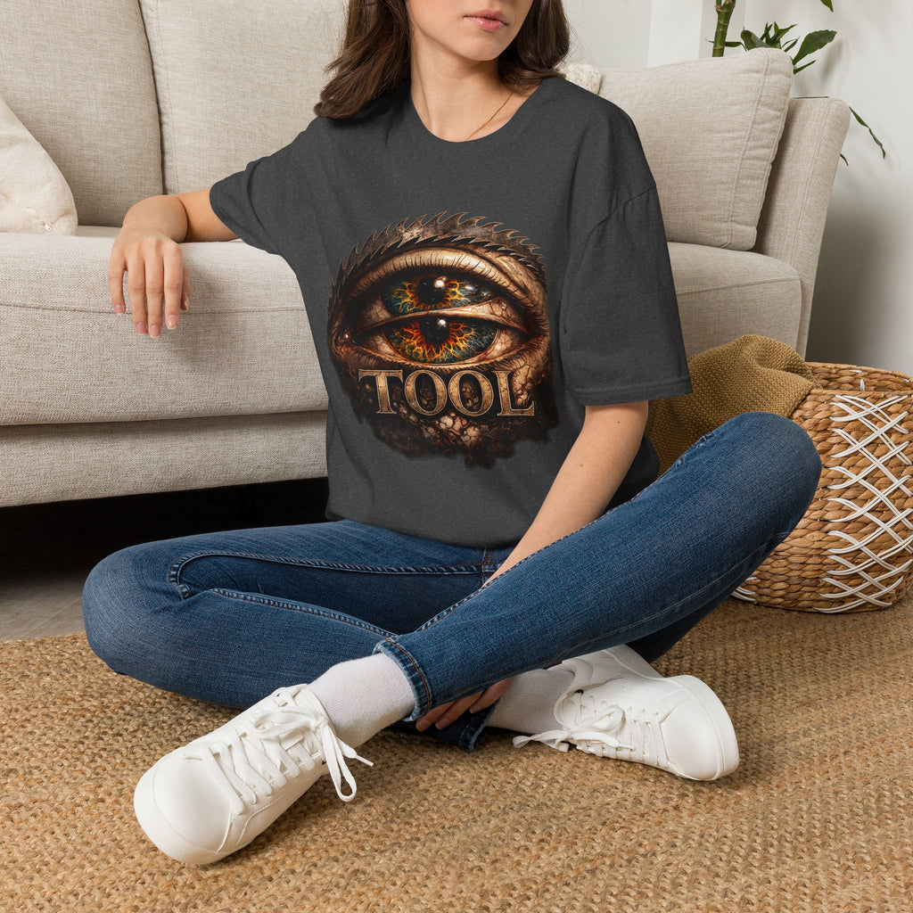 Tool Inspired Eye Graphic Shirt Alternative Rock Tee Dark Heather Band Shirt Gothic Streetwear Unisex Graphic T Shirt