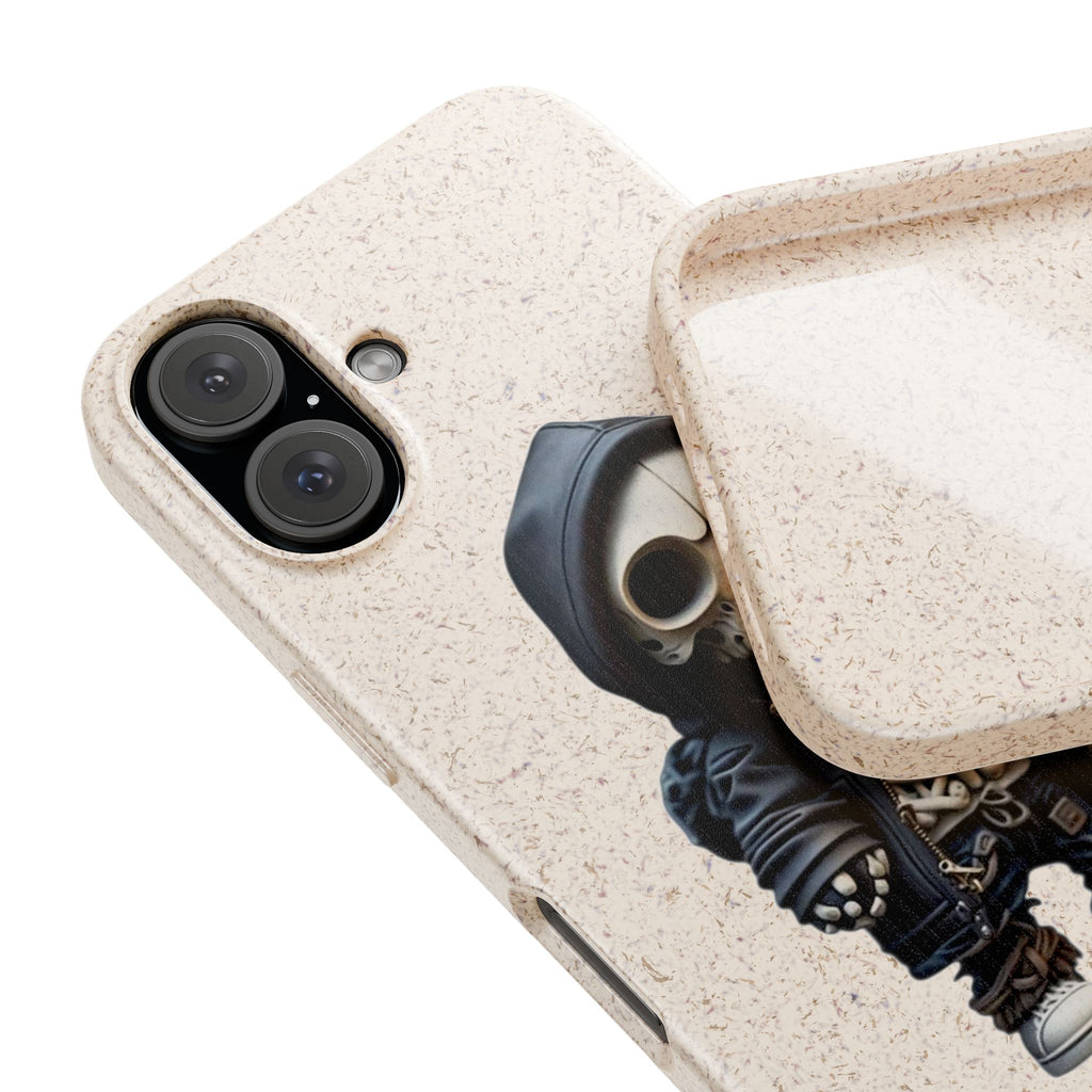 Skull Style Daily Protection Eco-Friendly Phone Case | Tough Shock-Resistant Biodegradable Cover
