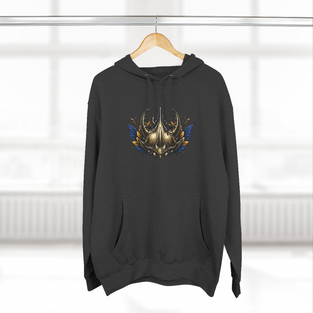 Viking Helmet Crest Built to Endure Hoodie | Three-Panel Fleece