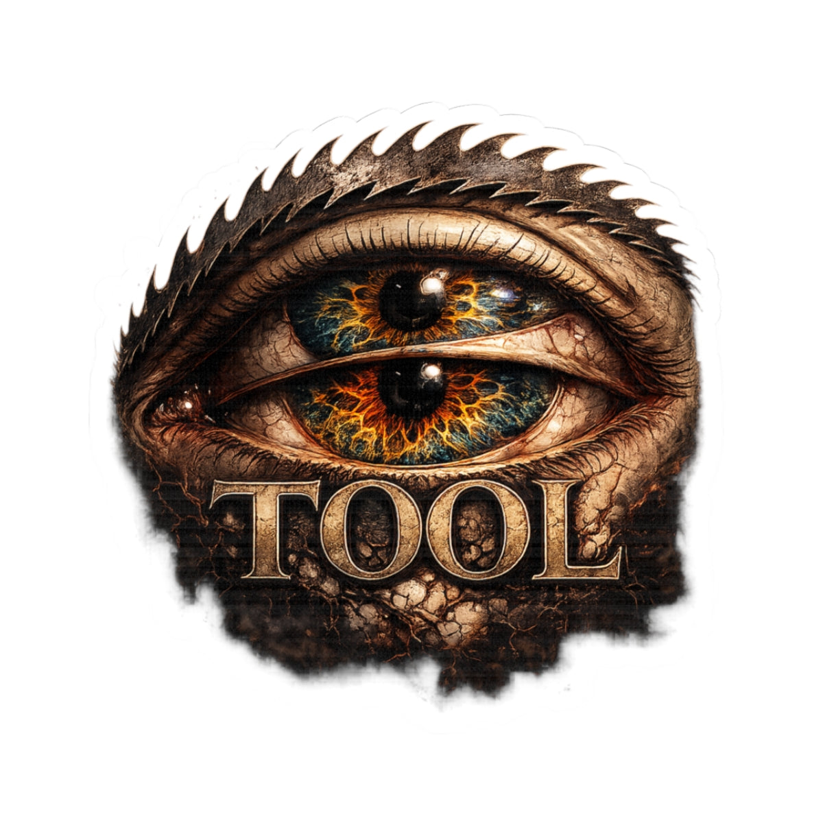 TOOL Inspired Third Eye Sticker Dark Alternative Vinyl Decal Psychedelic Eye Waterproof Laptop Sticker Gothic Aesthetic
