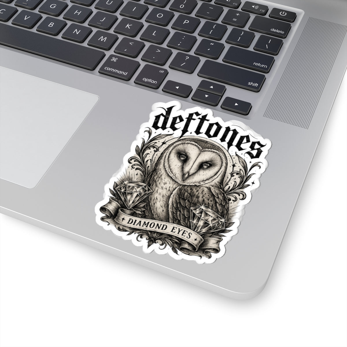 Deftones Diamond Eyes Sticker Gothic Owl Vinyl Decal Alternative Band Inspired Waterproof Laptop Water Bottle Sticker