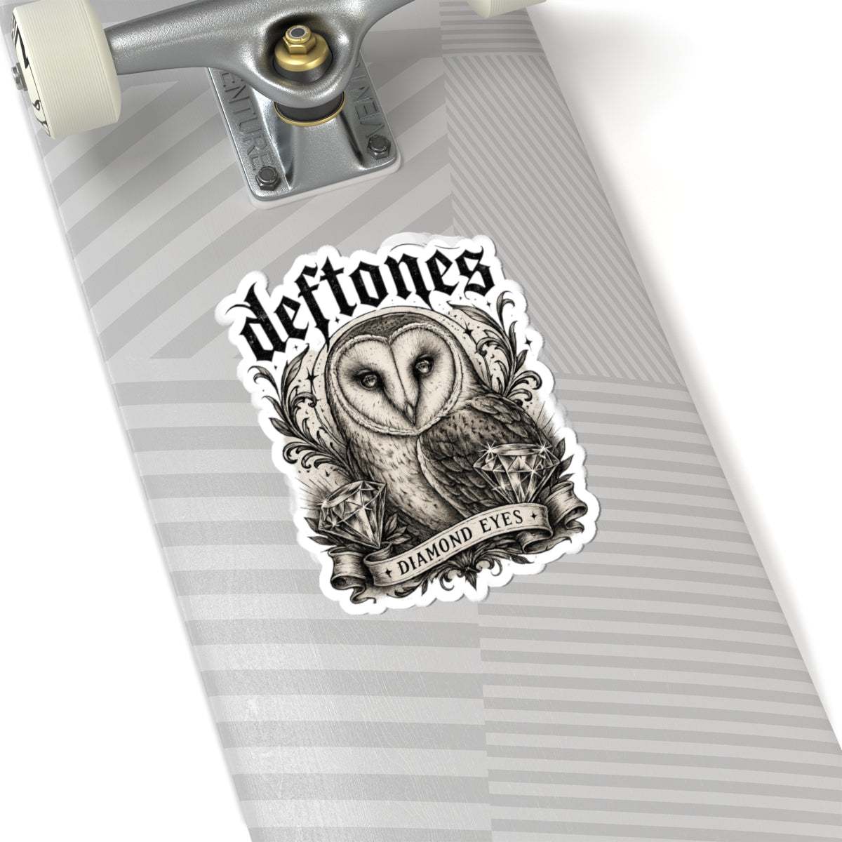 Deftones Diamond Eyes Sticker Gothic Owl Vinyl Decal Alternative Band Inspired Waterproof Laptop Water Bottle Sticker