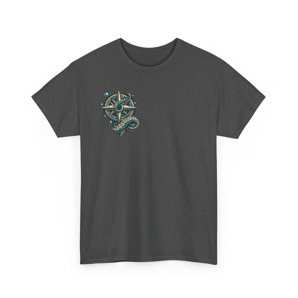 Stay True To Your Mind Nautical Compass Octopus Graphic T Shirt