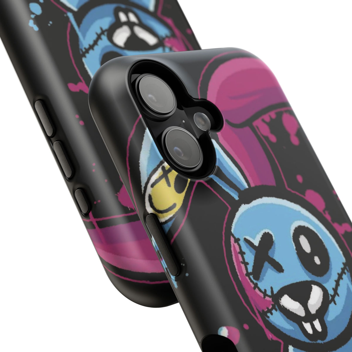 Zombie Bunny Phone Case Cute Goth Phone Case Graffiti Style iPhone Case Aesthetic Phone Case Cool Cartoon Case Gift For Him Her