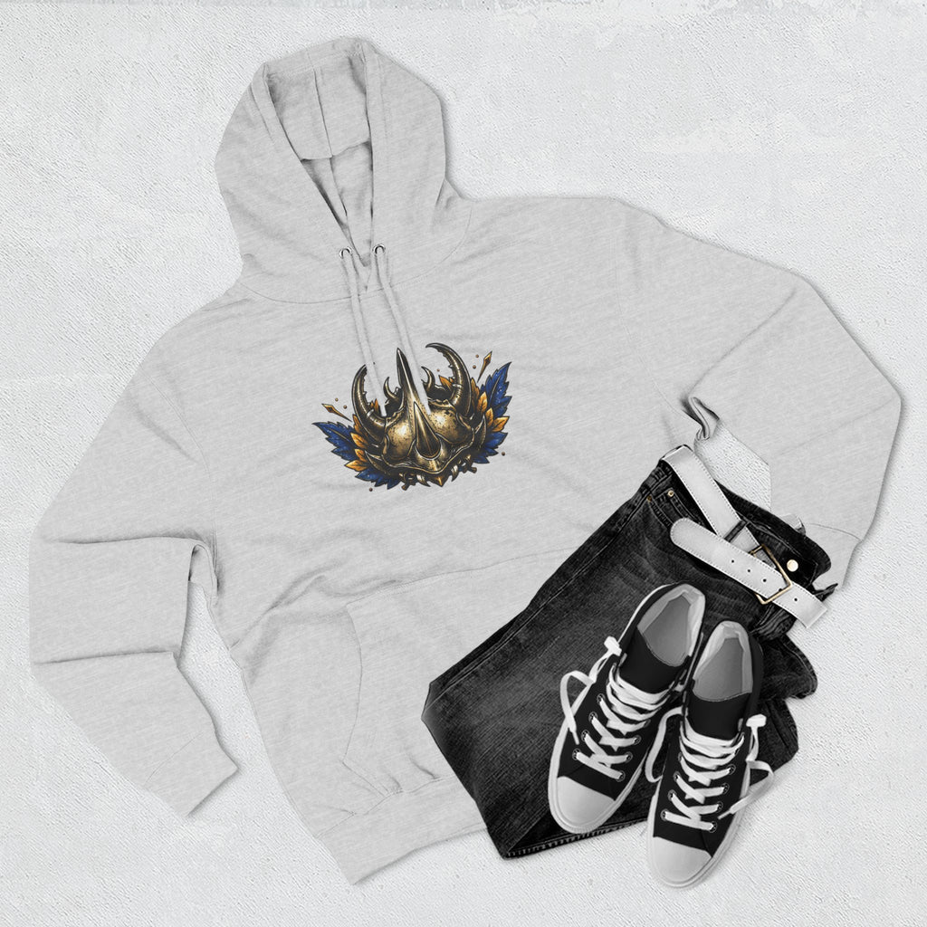 Viking Helmet Crest Built to Endure Hoodie | Three-Panel Fleece