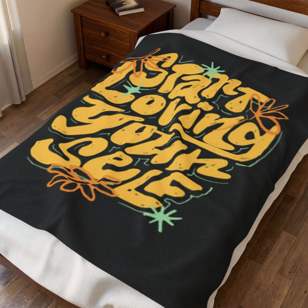 Start Loving Yourself Premium Fleece Blanket