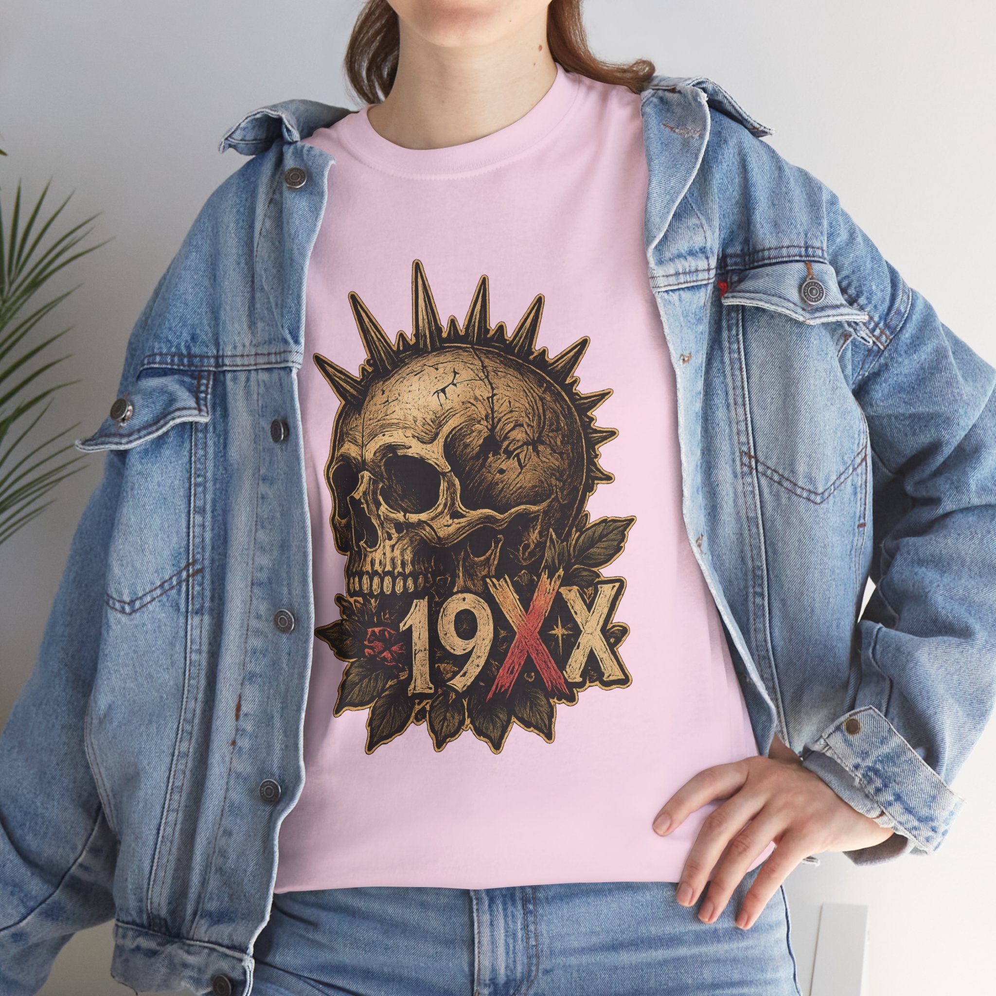Punk Skull with Mohawk 19XX T-Shirt | Vintage Skull Tee