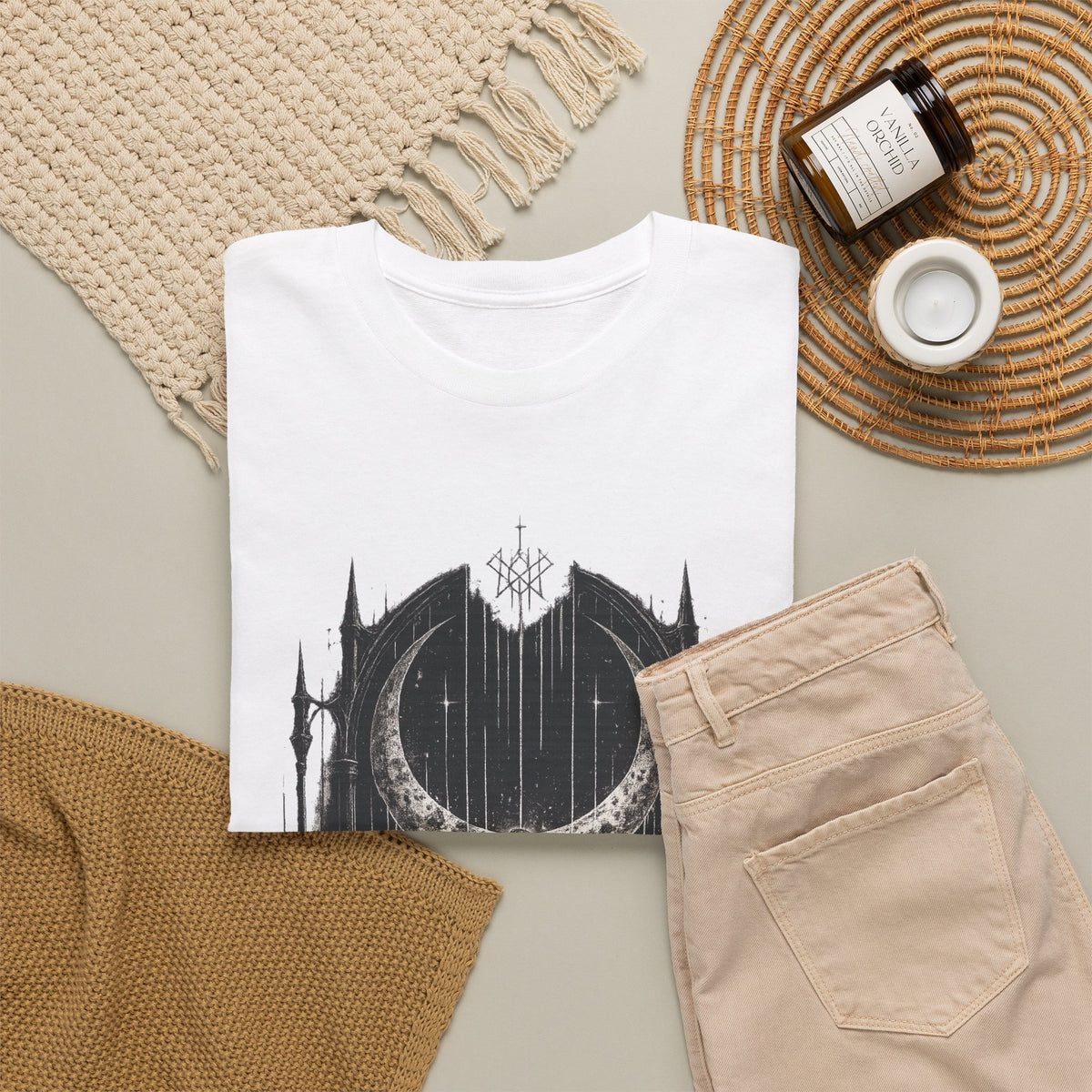 Worship Gothic T Shirt Dark Aesthetic Shirt Alternative Streetwear Moon Ritual Graphic Tee Unisex Black Metal Inspired Clothing