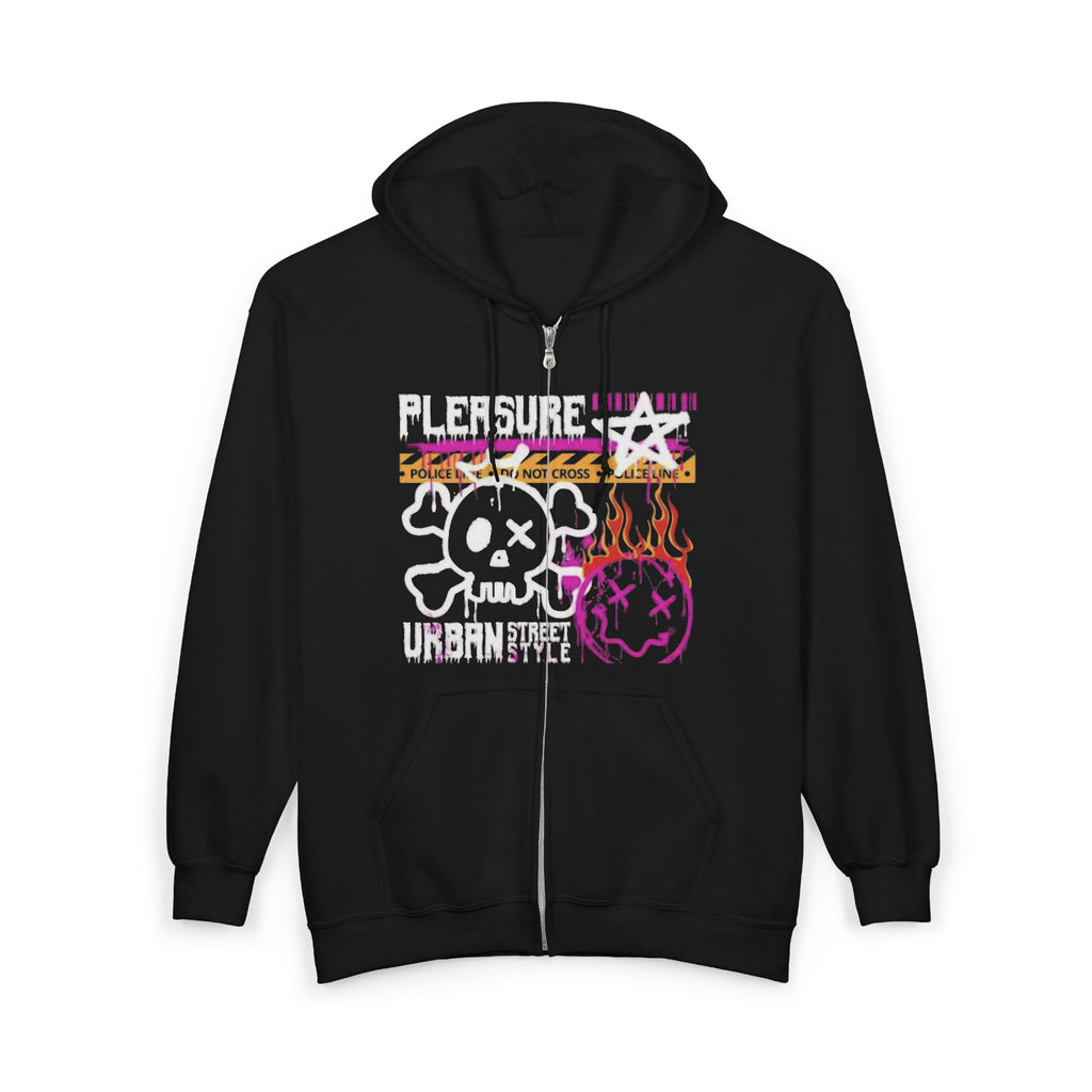 Don’t Panic Urban Street Style Zip-Up Hoodie | Graphic Streetwear Jacket