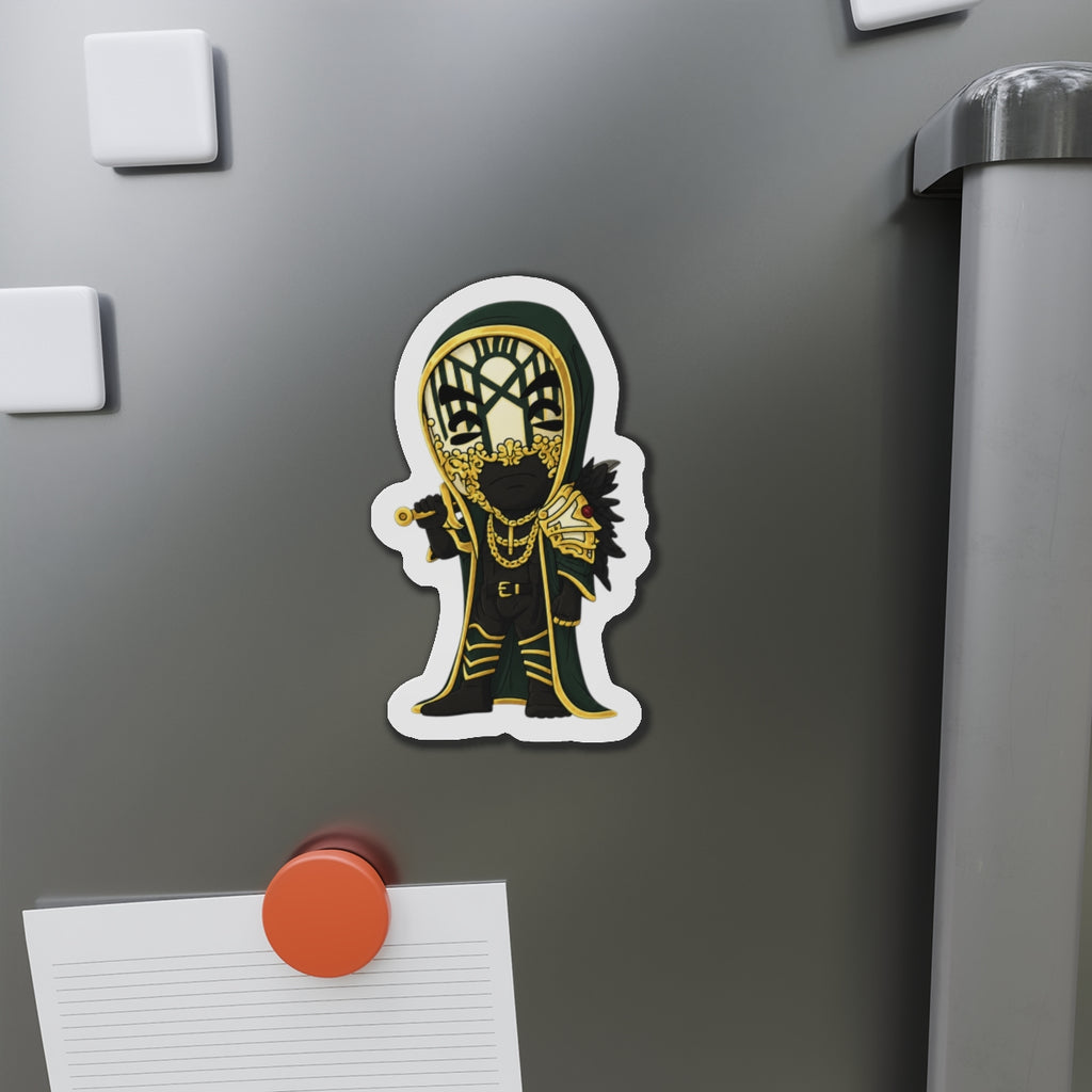 Vessel Gold Masked sleep token Die-Cut Magnet | Fantasy Wizard Refrigerator Magnet