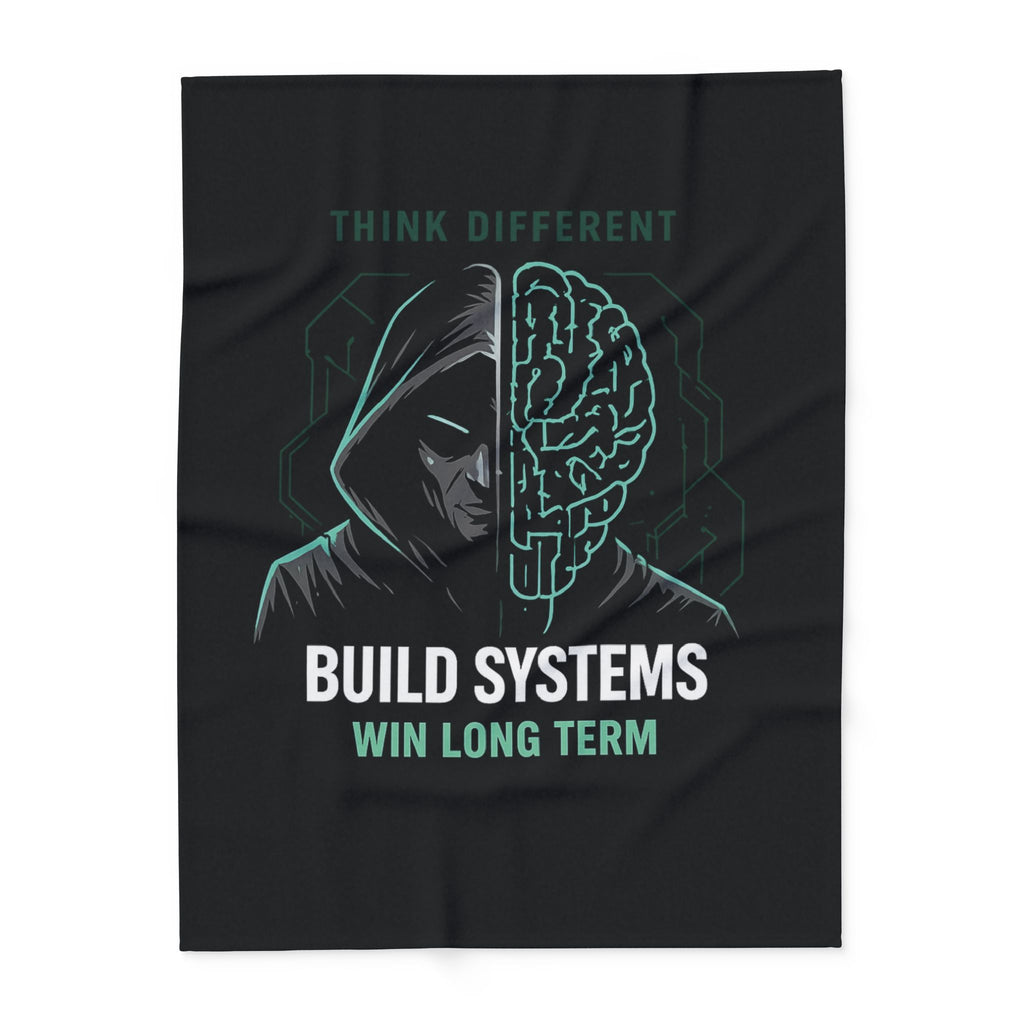 Build Systems. Win Long Term. Motivational Arctic Fleece Blanket
