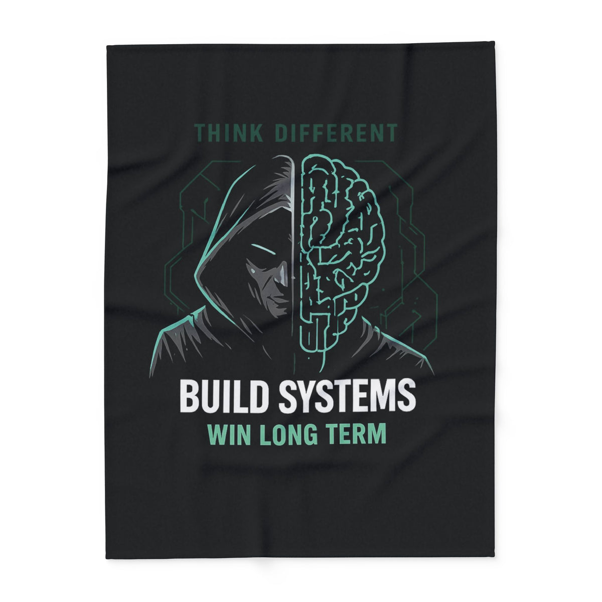 Build Systems. Win Long Term. Motivational Arctic Fleece Blanket