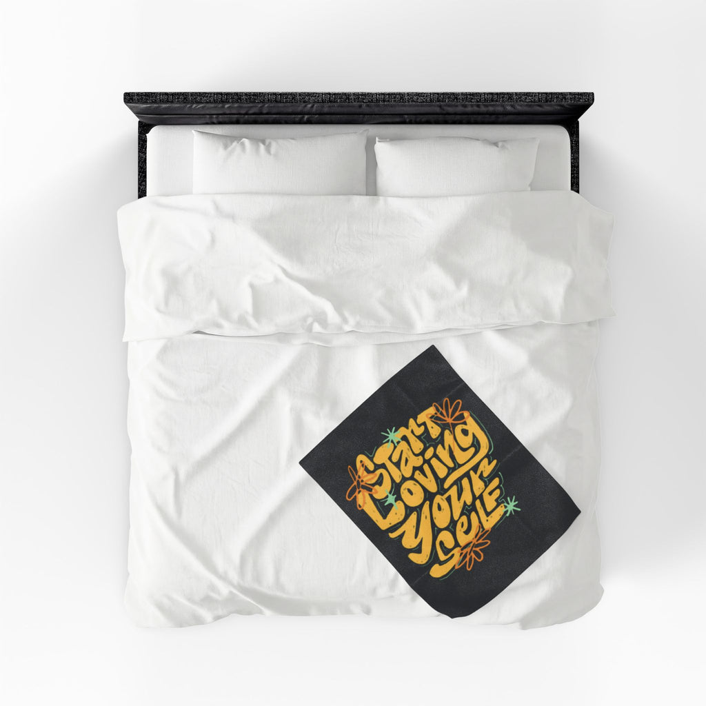 Start Loving Yourself Premium Fleece Blanket