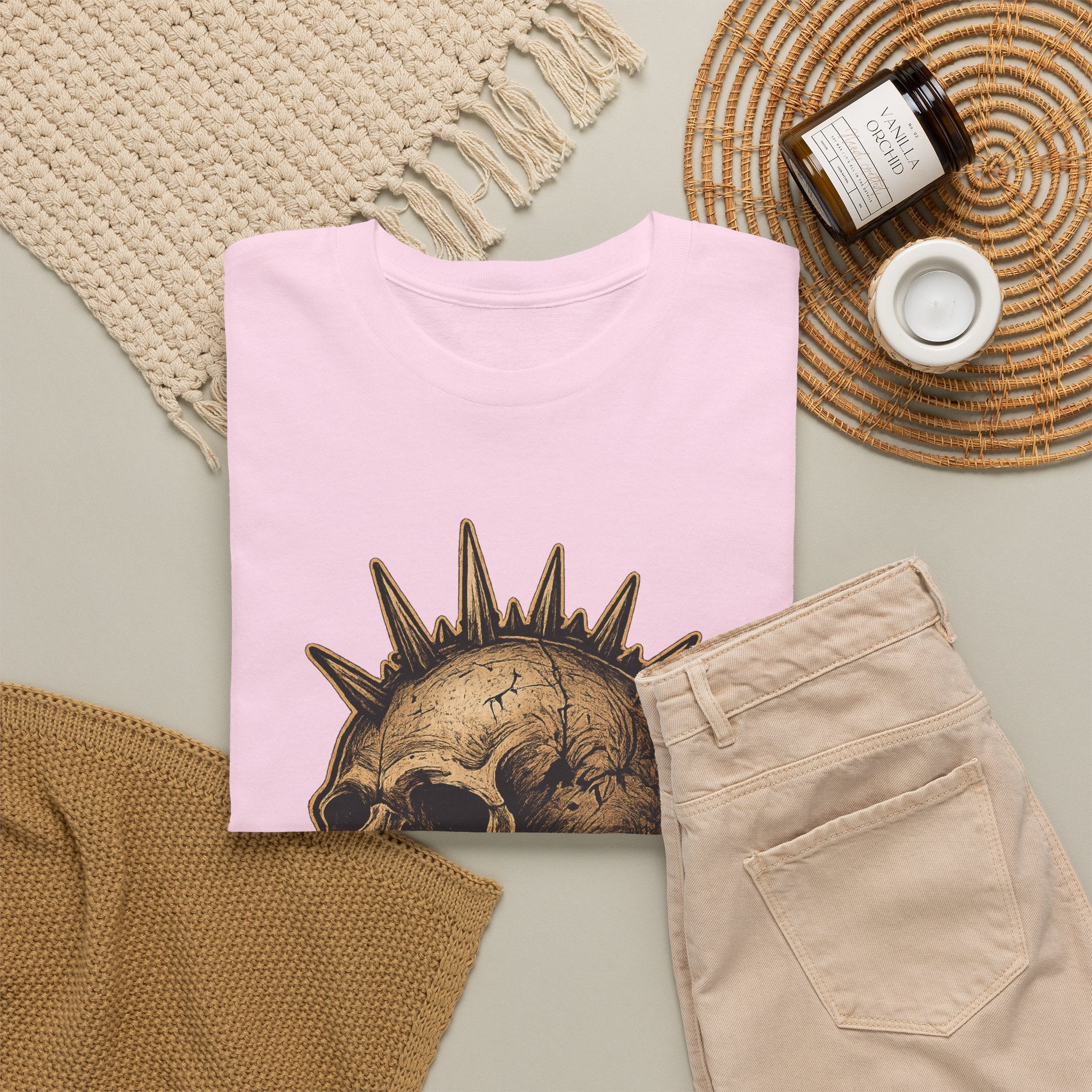 Punk Skull with Mohawk 19XX T-Shirt | Vintage Skull Tee