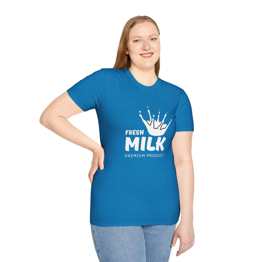 Milk Mama T-Shirt — "Milk Makes Me Stronger" Nursing Mom Tee