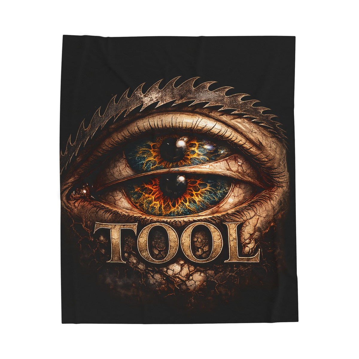 TOOL Inspired Plush Blanket Dark Aesthetic Throw Blanket Gothic Music Fan Blanket Alternative Bedroom Decor Couch Blanket Gift