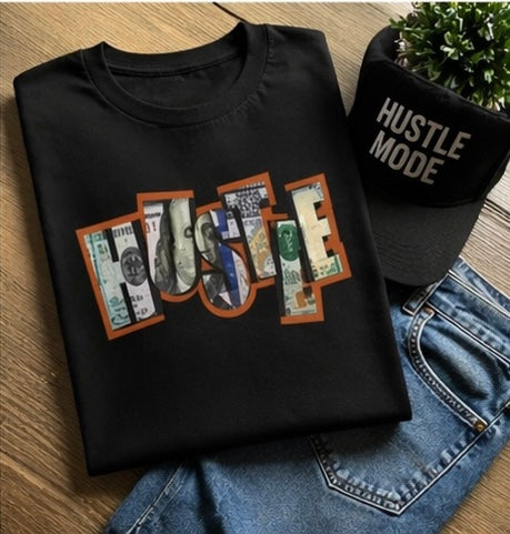 Hustle Shirt Money Graphic Tee Streetwear Hustle Mindset Shirt Entrepreneur Shirt Unisex Heavy Cotton Tee