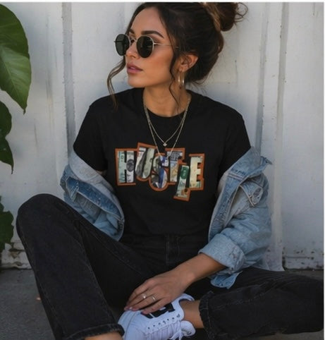Hustle Shirt Money Graphic Tee Streetwear Hustle Mindset Shirt Entrepreneur Shirt Unisex Heavy Cotton Tee