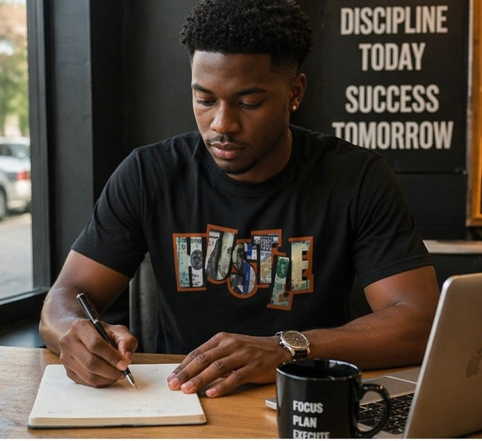 Hustle Shirt Money Graphic Tee Streetwear Hustle Mindset Shirt Entrepreneur Shirt Unisex Heavy Cotton Tee