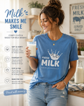 Milk Mama T-Shirt — "Milk Makes Me Stronger" Nursing Mom Tee