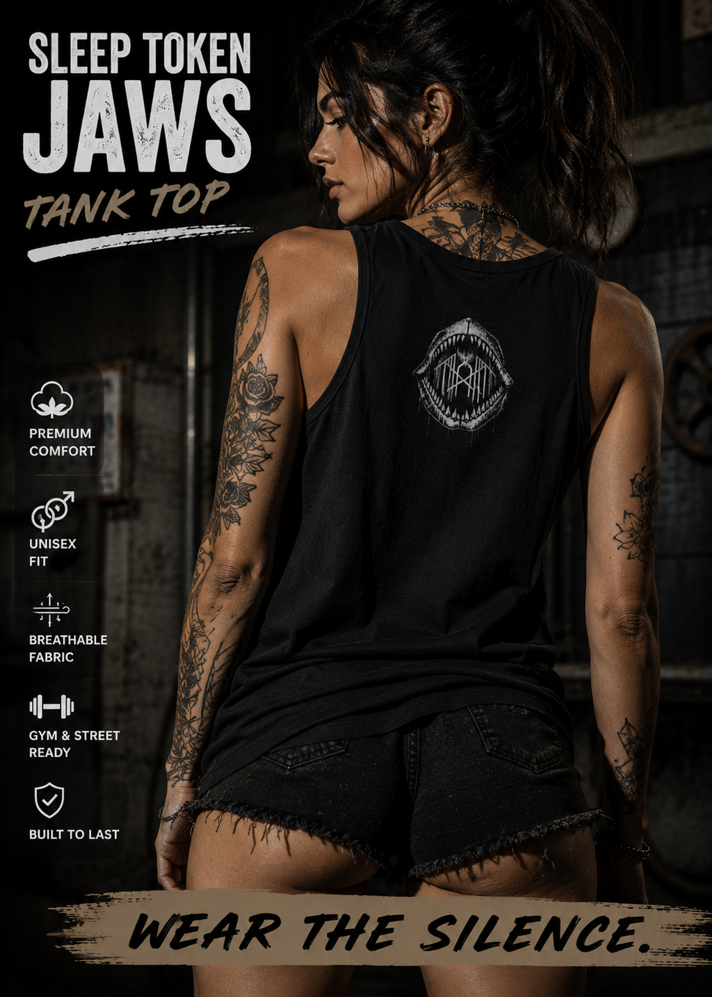 Sleep Token Jaws Tank Top Unisex Graphic Tank Goth Metal Festival Summer Muscle Shirt Alternative Streetwear Gift