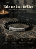 Take Me Back To Eden Bracelet Sleep Token Inspired Bracelet Stainless Steel Beaded Bracelet Gothic Jewelry Fan Inspired Gift Stone Bracelet