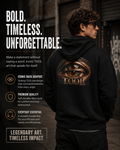 TOOL Inspired Eye Zip Hoodie Gothic Alternative Streetwear Unisex Heavy Blend Hoodie Dark Rock Aesthetic Graphic Sweatshirt