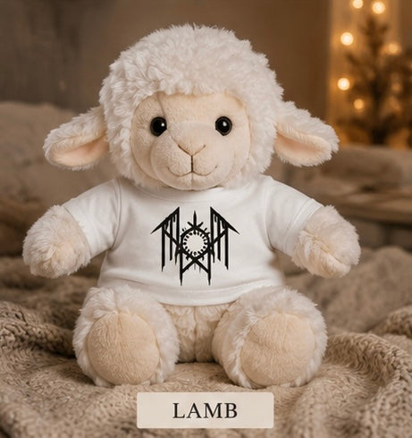Creepy Plush Teddy Bear with Horror Graphic Tee Spooky Gift Cute Goth Plush Toy Alt Aesthetic Gift