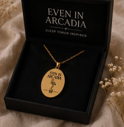 Even In Arcadia Pendant Necklace Sleep Token Inspired Necklace Flamingo Pendant Fan Inspired Jewelry Necklace
