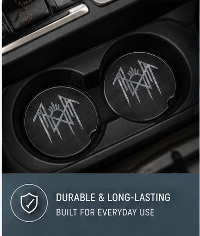 Car Coaster Car Accessories Absorbent Cup Holder Coaster Dark Aesthetic Auto Interior Sleep Token inspired Decor Gift for