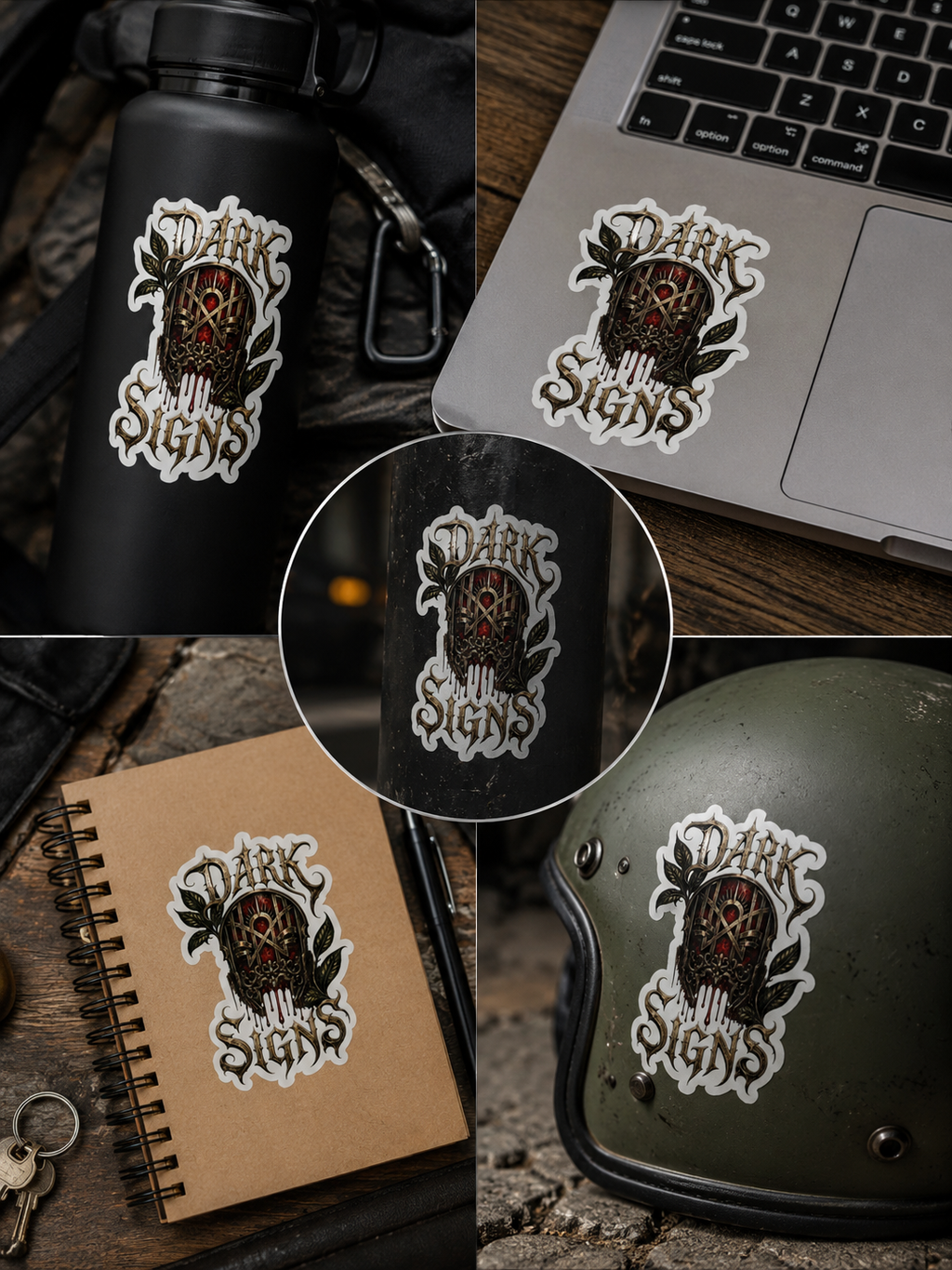 Dark Signs Gothic Sticker Waterproof Vinyl Decal Gothic Tattoo Style Laptop Sticker Water Bottle Sleep token inspired  Sticker