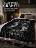 Sleep Token Inspired Granite Plush Blanket | Ultra-Soft Fan Blan