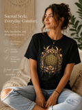 Flower of Life Shirt Sacred Geometry Tee Boho Spiritual T Shirt Celestial Lotus Graphic Tee Yoga Meditation Unisex Shirt
