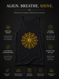 Om Mandala Tank Top Spiritual Yoga Shirt Boho Meditation Tank Sacred Geometry Festival Clothing Zen Aesthetic Womens Graphic Tank