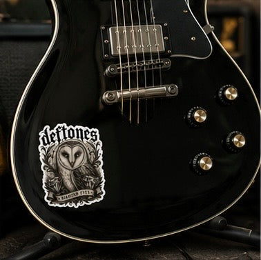 Deftones Diamond Eyes Sticker Gothic Owl Vinyl Decal Alternative Band Inspired Waterproof Laptop Water Bottle Sticker
