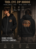 TOOL Inspired Eye Zip Hoodie Gothic Alternative Streetwear Unisex Heavy Blend Hoodie Dark Rock Aesthetic Graphic Sweatshirt