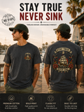 Stay True Never Sink T-Shirt — Vintage Sailboat Tattoo Graphic Tee