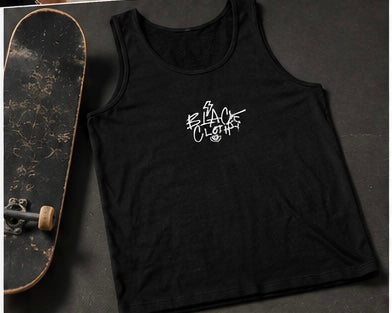 Black Cloth  Skull Floral Tank — Mystic Moon Witchy Graphic Tank Top